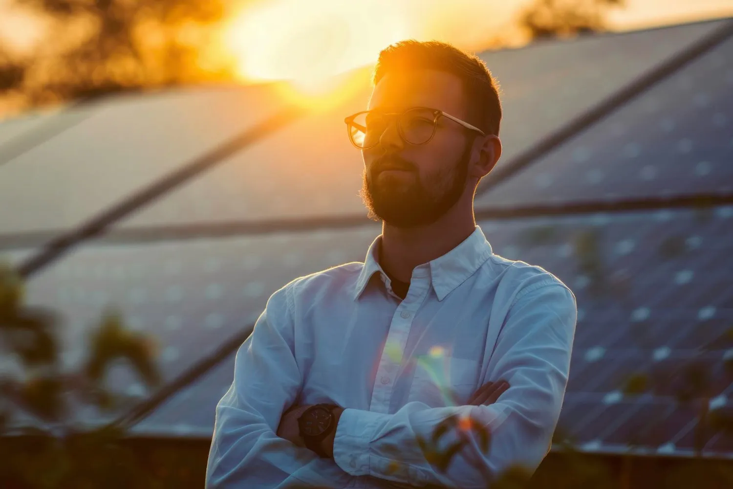 Profissional em empresa atendida pela Forza Energia