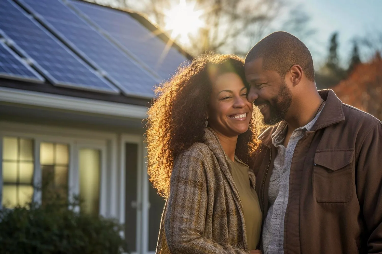 Família em residência atendida pela Forza Energia